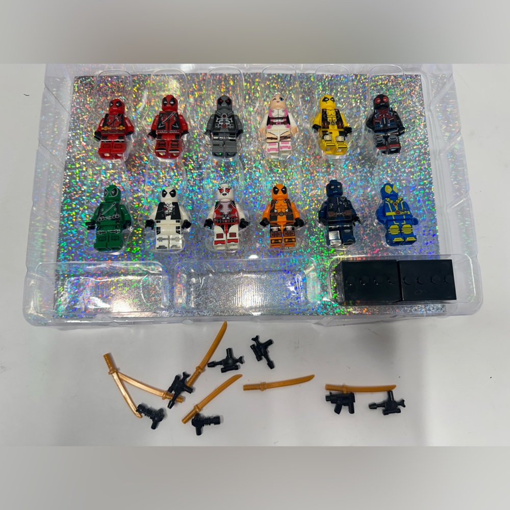 Deadpool Action Figure Set + Accessories Building Block Brick Mini Figure 12+Pcs